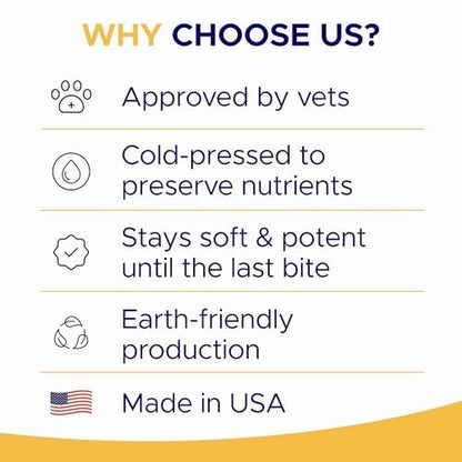 Omega 3 Fish Oil for Dogs - Skin & Coat Support, Itch & Allergy Relief