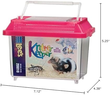 Lee's Kritter Keeper, Mini Rectangle w/Lid ( Colors May Vary )