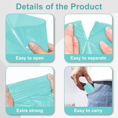 Toplive Dog Poop Bags Rolls, Dogs Waste Bag for Dog Doggie, Thick & Leak-Proof Poop Bag Doggy for Outdoor Puppy Walking and Travel, 16 Rolls (240 Bags), Blue