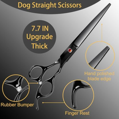 5 in 1 Premium Thick Professional Large 7IN Dog Grooming Scissors