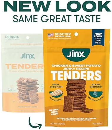 Jinx Tenders, Soft & Chewy Jerky Dog Treats, Chicken, 5oz