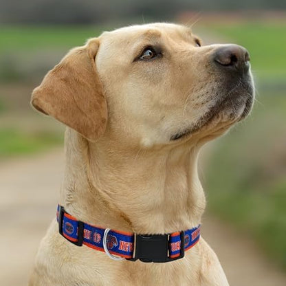 New & Improved Pets First NBA PET Collar New York Knicks Dog Collar, Size Large Basketball Team Collar for Dogs & Cats. A Shiny & Colorful Dog & Cat Collar Licensed by The NBA