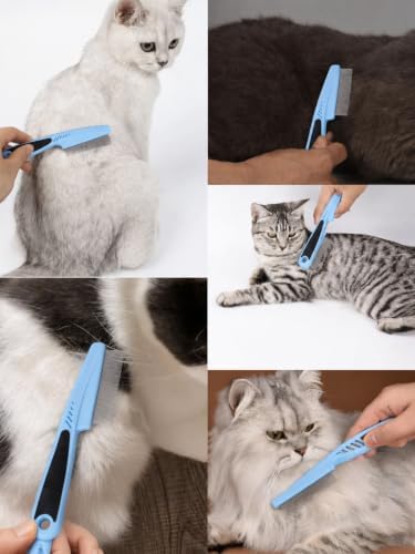 9Pcs Dog Grooming Kit, Slicker & Shedding Brush for Dogs & Cats (Blue)