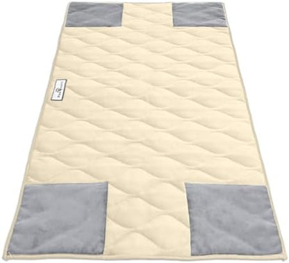 Paw Inspired PopCorner Guinea Pig Cage Liners | Washable Fleece Bedding or Pet Bed Mat for Small Animals | Super Absorbent Pee Pad with Reinforced Corners and Waterproof Bottom (Midwest, Tan)