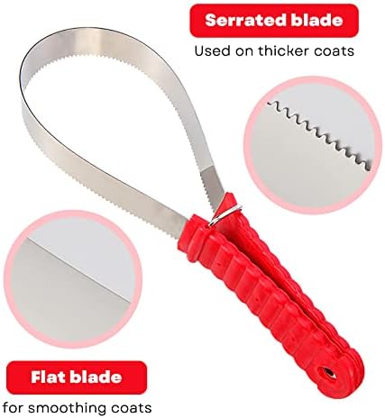 Shedding Blade Horse Brush Scraper Stainless Steel Shed Blade for Dogs (one loop)