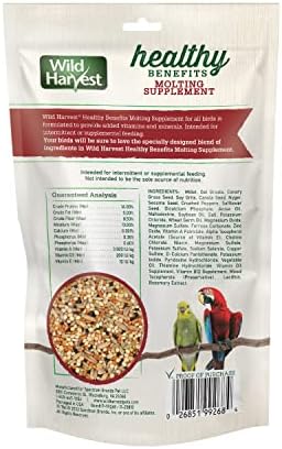 Wild Harvest Healthy Benefits Molting Supplement, 7.5 Oz., for All Birds (Pack of 2)