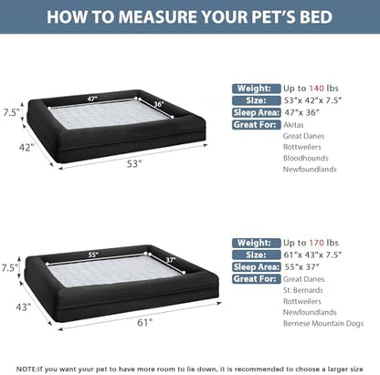 WNPETHOME Giant Dog Bed Orthopedic for Senior Dog Bed Comfy Sleeping