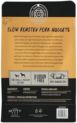 Grillerz Pork Nuggets Dog Chews 1lb Single-Ingredient