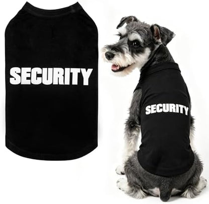 BINGPET Dog Security Shirt, Soft Cotton Puppy T-Shirt, Halloween Costumes