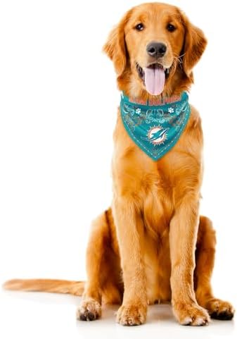 Littlearth NFL Reversible Pet Bandana - Officially Licensed Teams, Sizes XS to XL