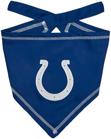 Pets First NFL Indianapolis Colts TIE Bandana, Large/X-Large. Dog Bandana Scarf Bib for Pet Cat Dog. The Ultimate Game-Day, Party Bandana
