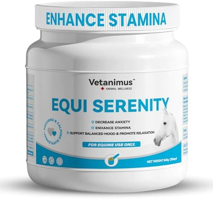 Horse Calming Support Powder – Helps Maintain Relaxed Behavior & Focus | Equine Taurine & Magnesium Blend | 28-Day Supply