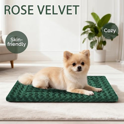 Dog Bed Mat – Soft & Comfortable Dog Kennel Pad for Crate – Durable Crate Bed & Mat for Dogs & Cats – Ideal for Crate, Kennel, and Home Use