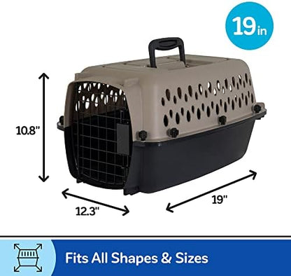 Petmate Vari Dog Kennel, Carrier, XS 19in, Up to 10lbs, Taupe