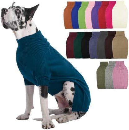 Great Dane Sweater,5XL Extra Large Sweater for Giant Breed Dogs in Winter