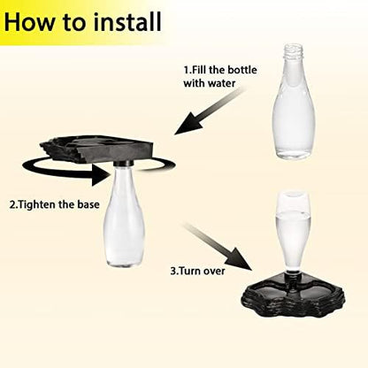 Automatic Reptile Water Dish 13.5Oz Reptile Water Bowl Bearded Dragon Leopard Gecko Snake Lizard Terrarium Tank Accessories… (Grey)