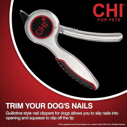 CHI for Dogs Guillotine Nail Trimmer with Soft Grip Handle, One Size