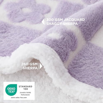 LE SURE Waterproof Dog Blankets for Small Dogs Cute Cozy 3D Jacquard,25x35
