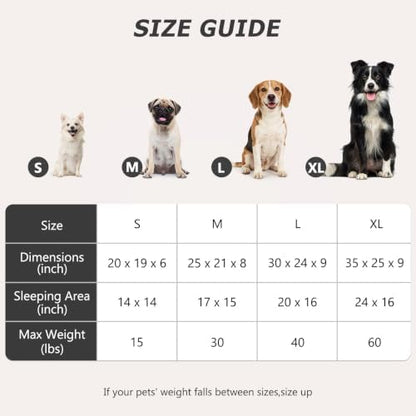 MIXJOY Dog Beds for Medium Dogs Washable, Calming Pet Bed Medium Size Dog, Soft Rectangle Pet Beds Sofa Cuddler, Orthopedic Sleeping Rabbit-Velvet Cozy Puppy Bed with Anti-Slip Bottom (30x24in, Grey)