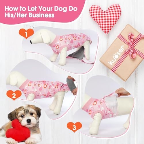 Kuoser Recovery Suit for Dogs After Surgery, Female Dog Onesie for Surgery
