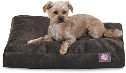Majestic Pet Rectangular Dog Bed, X-Large, 50x42x5 in, Washable, Storm