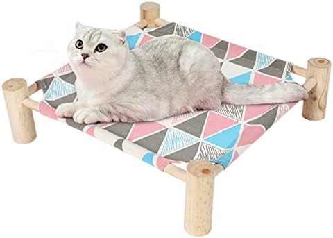 Patas Lague Cat Hammock Bed Small Eleveted Dog Bed 19x19 in Triangle