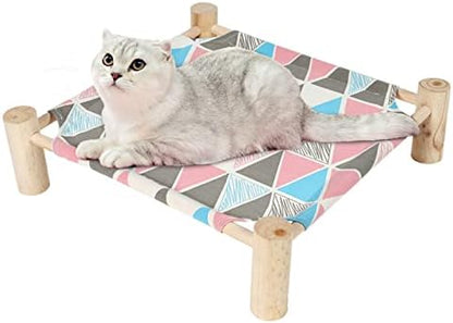 Patas Lague Cat Hammock Bed Small Eleveted Dog Bed 19x19 in Triangle