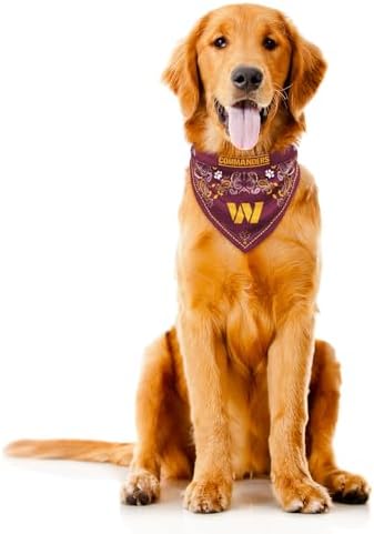 Littlearth NFL Reversible Pet Bandana - Officially Licensed Teams, Sizes XS to XL
