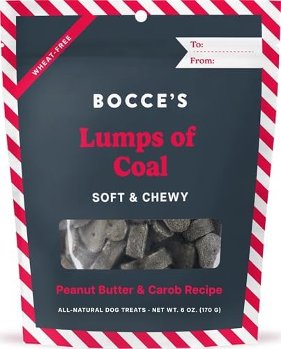 Bocce's Bakery Lumps of Coal Flavor Soft & Chewy Dog Treats, 6 oz