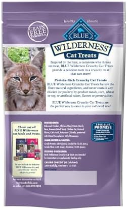 Blue Buffalo Wilderness Tasty Chicken Crunchy Cat Treats, 2 oz (Pack of 12)