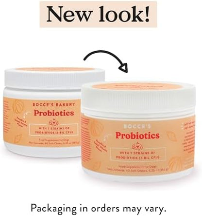 Bocce's Bakery Probiotic Supplement Chews, Pumpkin & Sweet Potato (60 ct)