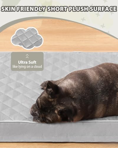 NUPIDA Orthopedic Medium Dog Bed for Crate with Washable Cover, 29x18