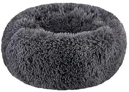 Dog Bed for Small Dogs & Cats, 24 Inch Medium Fluffy Washable Donut Bed