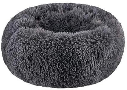 Dog Bed for Small Dogs & Cats, 24 Inch Medium Fluffy Washable Donut Bed