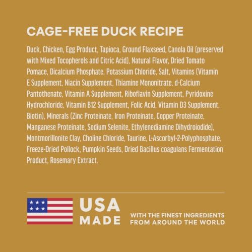 Instinct Ultimate Protein Dry Cat Food, Cage Free Duck, 4 lb. Bag