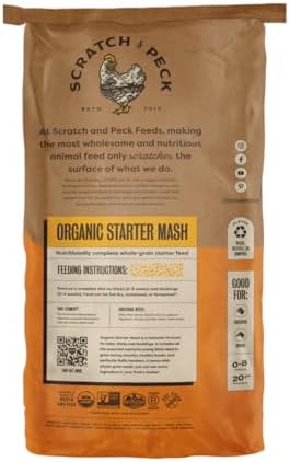 Scratch and Peck Feeds | Starter Mash for Chickens & Ducks | 40 lb Bag