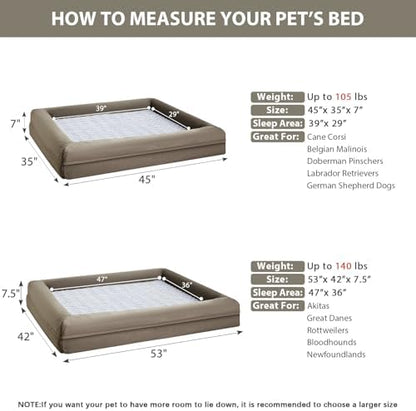 WNPETHOME XXL Extra Large Orthopedic for Senior Dog BedComfy Sleeping