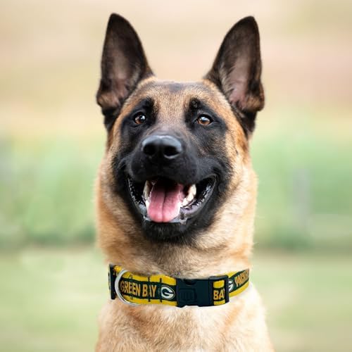 Pets First NFL Green Bay Packers Licensed PET COLLAR, Extra Large - Heavy-Duty, Strong, and Durable Dog Collar. Available in 31 Football Teams and 4 Sizes