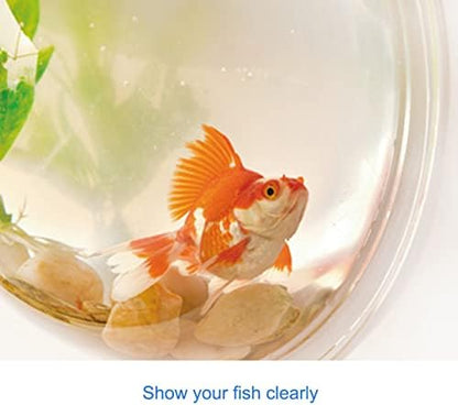 YUHOME Home Decoration Wall Mount Fish Tanks Goldfish Bowl Acrylic Hanging Aquariums Flowerpot Flower Vase, 150mm diameter & type 1