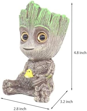 Ulifery Baby Tree Groot Fish Tank Decorations with Bubbler Toy Air Ornament Figurines Aerating Aquarium Decorations