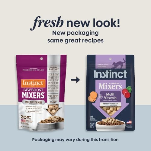 Instinct Freeze Dried Mixers, Cat Food Toppers, Multivitamin Adults, 5.5 oz