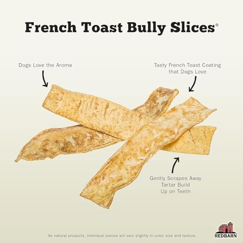 Redbarn Pet Products Bully Slices for Dogs French Toast Natural Dental Treats 12 Bags