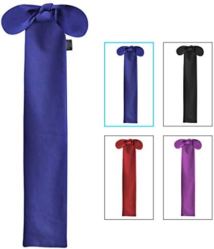 Harrison Howard Stretchy Tail Guard - Breathable Horse Tail Protection, Slip On Design, 2 Strand Closure Straps, 22" L Length - Navy