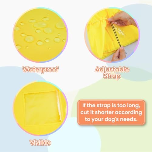 Nanaki Adjustable Shower Caps for Dogs Ears Dog Ear Covers for Bath, Shower Cap Reusable Waterproof Ear Covers for Dogs, Dog Ear Protection for Bath Dog Bath Ear Protection Bathing Grooming Swimming
