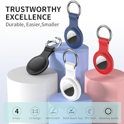 Compatible for AirTag Holder Keychain for Apple Air Tag 1st&2nd Generation