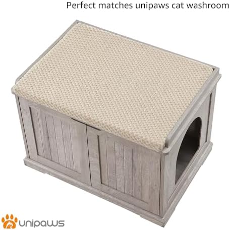 unipaws Cat Bed for Kitty or Small Dogs, Pet Bed with Removable Cover