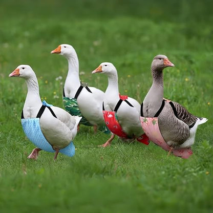 2 Pack Chicken Diapers for Hens, Roosters, Diapers for Ducks, Ducklings, Reusable Pet Diaper with Bow Ties Waterproof Poultry Nappies Pet Clothes for Geese Pet Ducks-Camouflage&Red,M