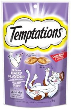 Temptations Classic Crunchy and Soft Cat Treats, Creamy Dairy, 3 oz, 12pk