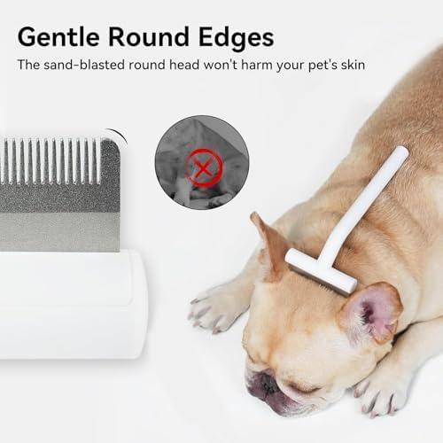 aumuca Pet Deshedding Tools for Short Haired Cats & Dogs, Dematting Deshedding Brush Cats Shedding Tool, Dog Undercoat Brush, Gently and Effectively Remove Loose Hair, Highly Deshedder Grooming Combs