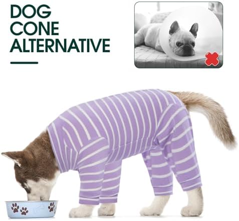 Kuoser Dog Recovery Suit, Anti-Licking Pajamas for Wounds